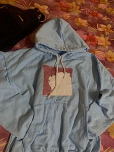 Oversized pastel blue hoddie🌀