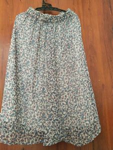 Bohemian Floral Print Maxi Skirt