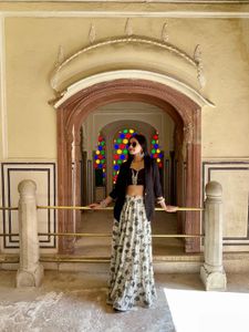Stylish Printed Maxi Skirt