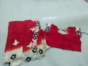Stunning Red Lehenga Choli with Embellishments
