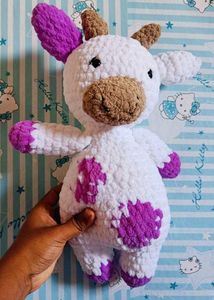 Handmade Crochet Plush Cow