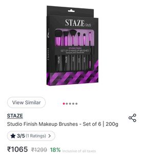 Staze Studio Finish 6 Makeup Brushes