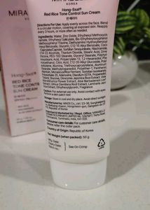 Mirabella Korea Hong Ssal Suncream