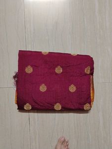 Elegant Pink Embroidered Saree