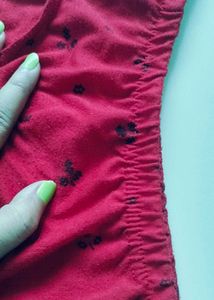 Red Printed Panties