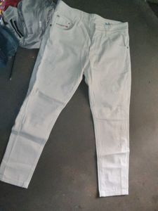 white denim jeans