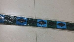 Stylish Blue &amp; Black Patterned Belt