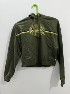 Roadster Olive Green Hooded Sweatshirt
