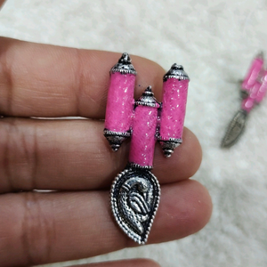 Silver look alike earing
