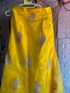 Vibrant Yellow Embroidered Lehenga Choli
