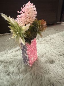 Handmade Floral vase with flower
