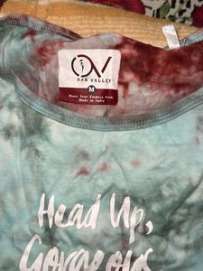 Tie-Dye Crop Top &amp; Shorts Set