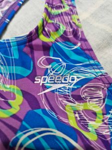 Speedo Sports Bra Purple Blue