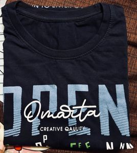 Women's Casual Navy Blue Graphic Printed Size (S)