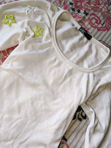 zara fitted full sleeve crop top⭑.ᐟ