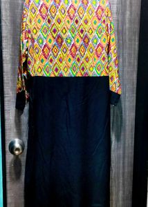 Colorful Geometric Print Kurta