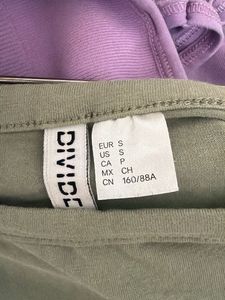 H&amp;M Green Cropped T-Shirt
