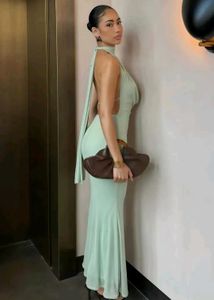 Elegant Mint Green Maxi Dress