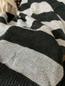 Michael Kors Striped Long Sleeve Top