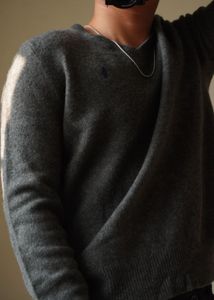 Ralph Lauren Grey Knit Sweater