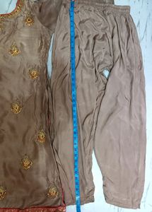 New Condition Suit Set Khakhi Colour