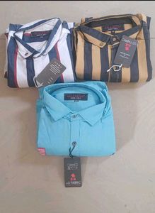 Stylish Men's Striped Shirts Pack of 3