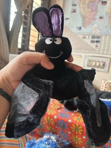 Halloween Good luck bunny wreath and bat