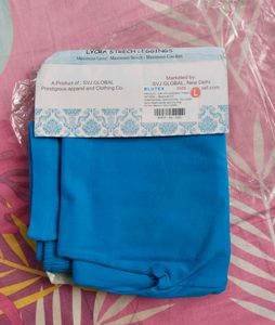 Blue Lycra Stretch Yoga Pants