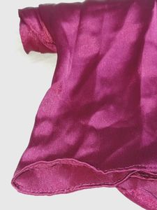 Maroon Satin scarf