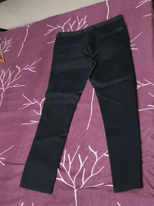 Van Heusen Men Classic Black Pop Fit Cotton Pants