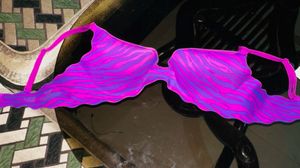 Vibrant Pink Padded Bra with Straps