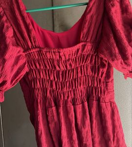 Elegant Burgundy Tiered Maxi Dress