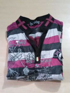 Striped Graphic T-Shirt