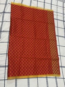 Ethnic Red Patterned Saree blouse Fabric
