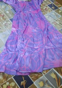Purple Tiered Dress