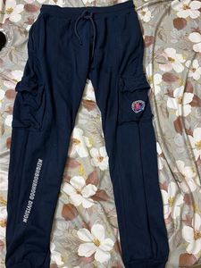 Navy Blue Cargo Joggers