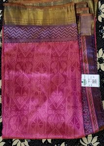 Beautiful Chanderi Cotton Rare Designed Saree