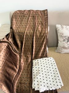 Elegant Brown Polka Dot Skirt