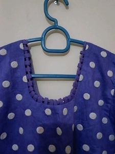 Polka Dot Blue Dress