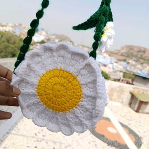 Crochet Daisy Flower sling bag 🌻🧶🎁