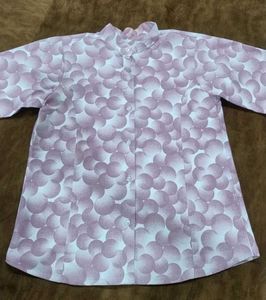 Patterned Long Sleeve Button Down
