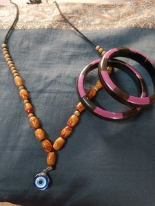 Boho Beaded Necklace &amp; Bracelets Set
