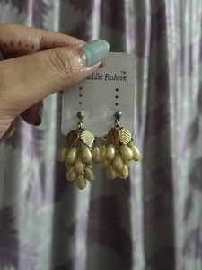 Vintage Style Pearl Drop Earrings