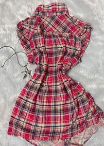 Plaid y2k sleeveless top