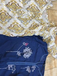 Bundle of Two Women's Kurtas . blue wala zudio ka
