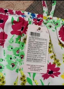 4-6 year Cute Floral Top &amp; Denim Skirt Set