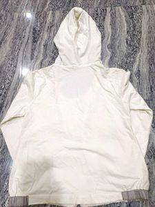 Stylish White Hooded Jacket