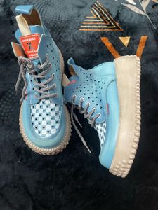 Blue shoes