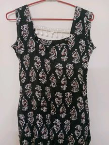 Navy Blue Block Print Kurta