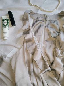 H&amp;M Ruffled Maxi Dress
